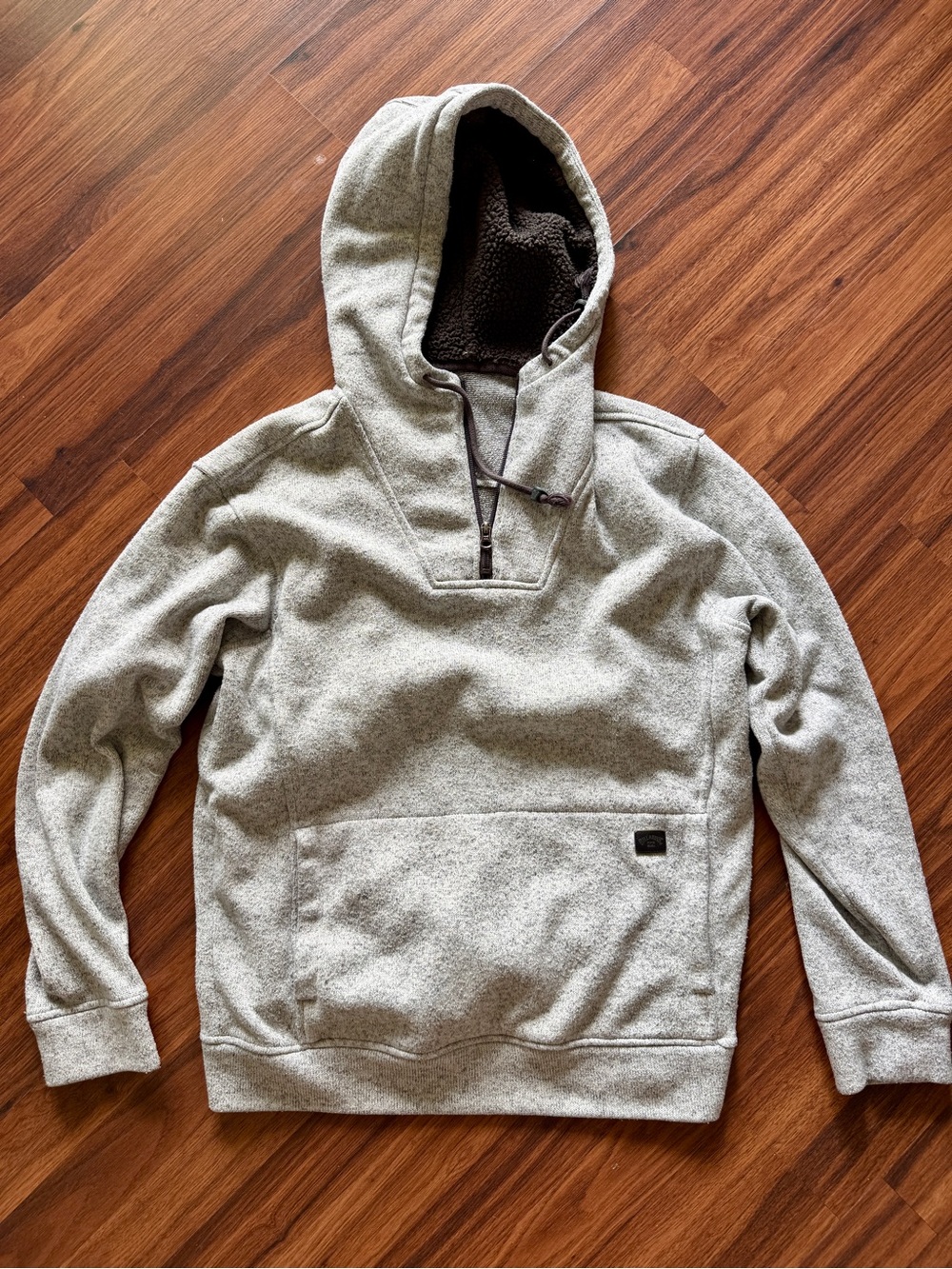 Billabong Men's Light Gray Hoodie Pullover
